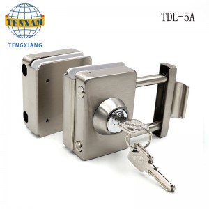 Китай доставчик на едро без рамки стъклени врати хардуер закалено плъзгане на стъкло ключалка