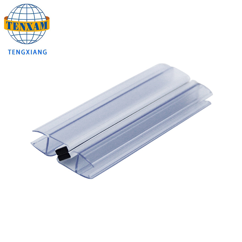 Водоустойчиви прозрачни PVC пластмасови профили за стъклен душ